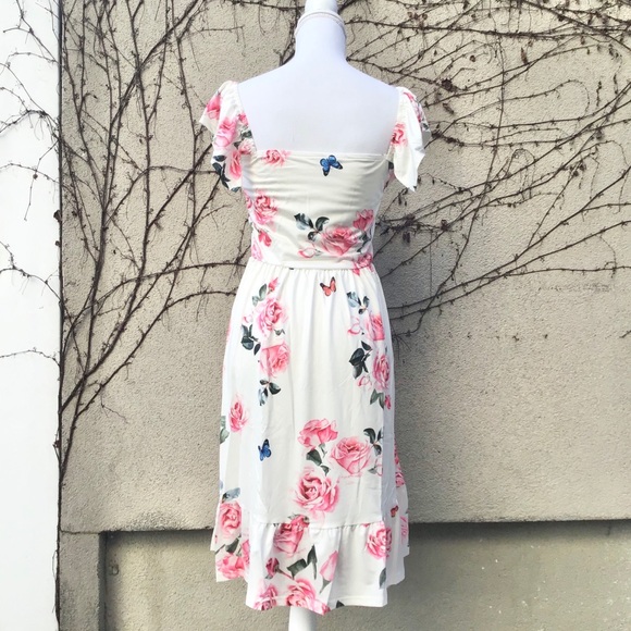 NEW Mommy and Me White Rose Floral Dress - Picture 7 of 7